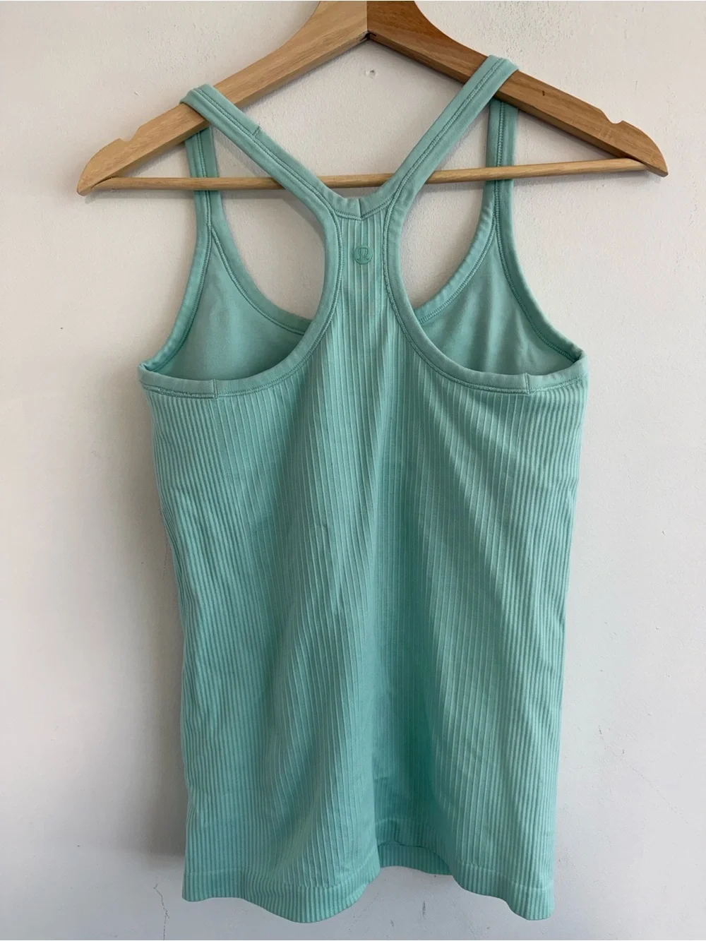 lululemon athletica Mint Green Ribbed Racerback Tank